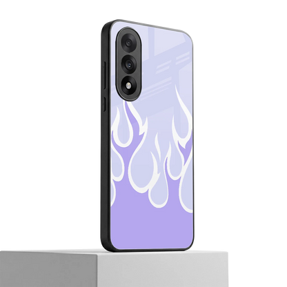 Y2K Retro Purple Flames oneplus nord 5 mobile cover | shockproof glass phone case