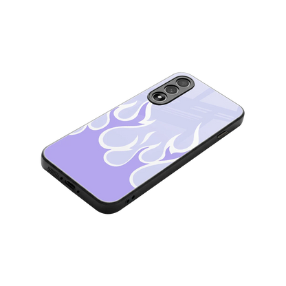 Y2K Retro Purple Flames stylish phone case for oneplus nord 5 | glossy glass and slim fit