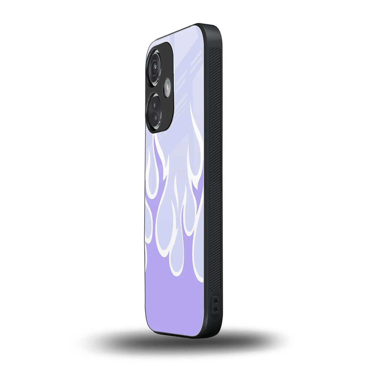 Y2K Retro Purple Flames oneplus nord ce 3 mobile cover | shockproof glass phone case