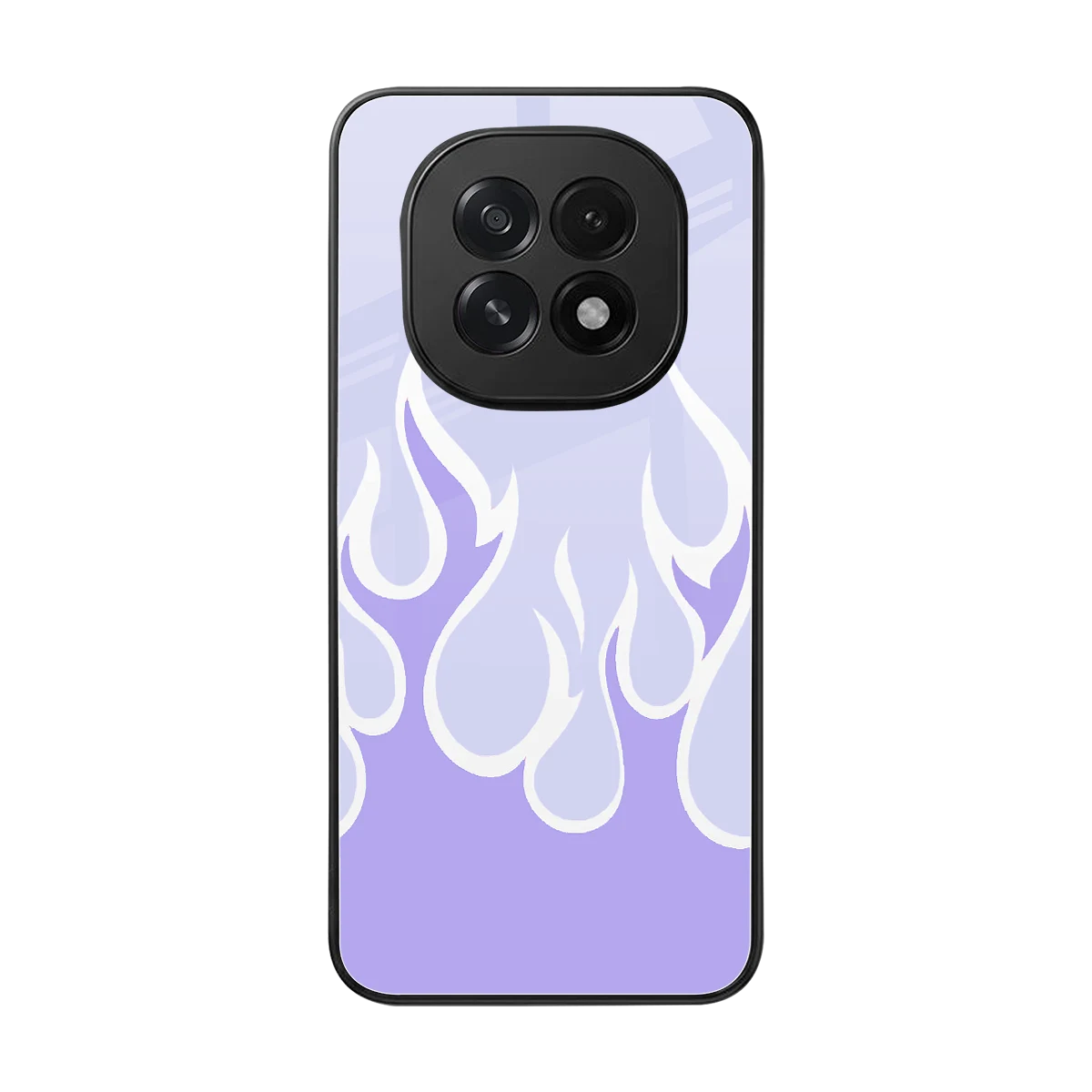 Y2K Retro Purple Flames back phone cover | glass case for oppo f29 5g