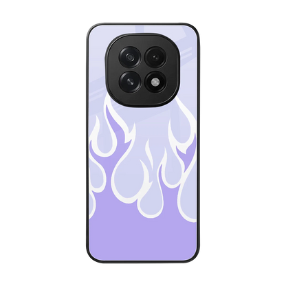 Y2K Retro Purple Flames back phone cover | glass case for oppo f29 5g
