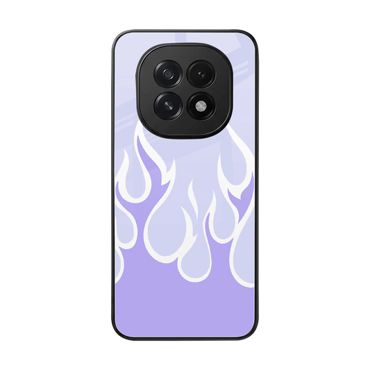 Y2K Retro Purple Flames back phone cover | glass case for oppo f29 5g