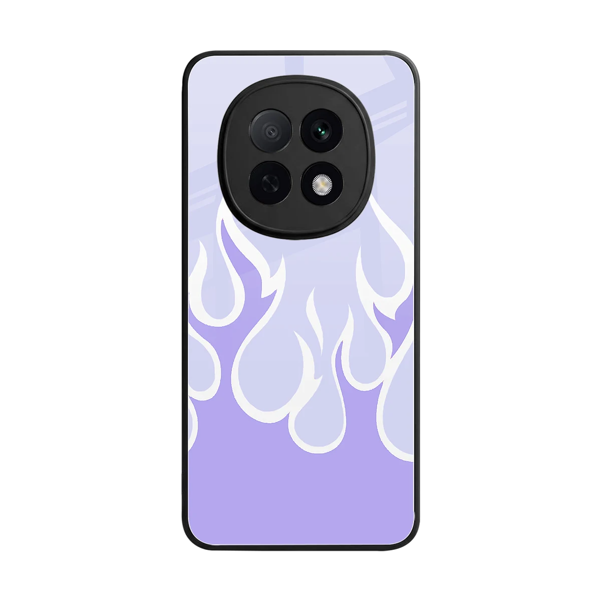 Y2K Retro Purple Flames back phone cover | glass case for oppo f29 pro 5g