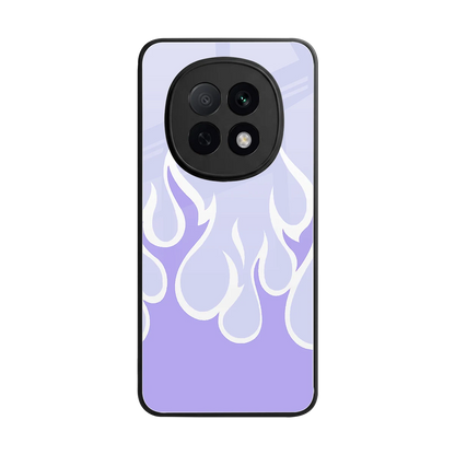 Y2K Retro Purple Flames back phone cover | glass case for oppo f29 pro 5g