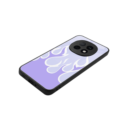 Y2K Retro Purple Flames stylish phone case for oppo f29 pro 5g | glossy glass and slim fit