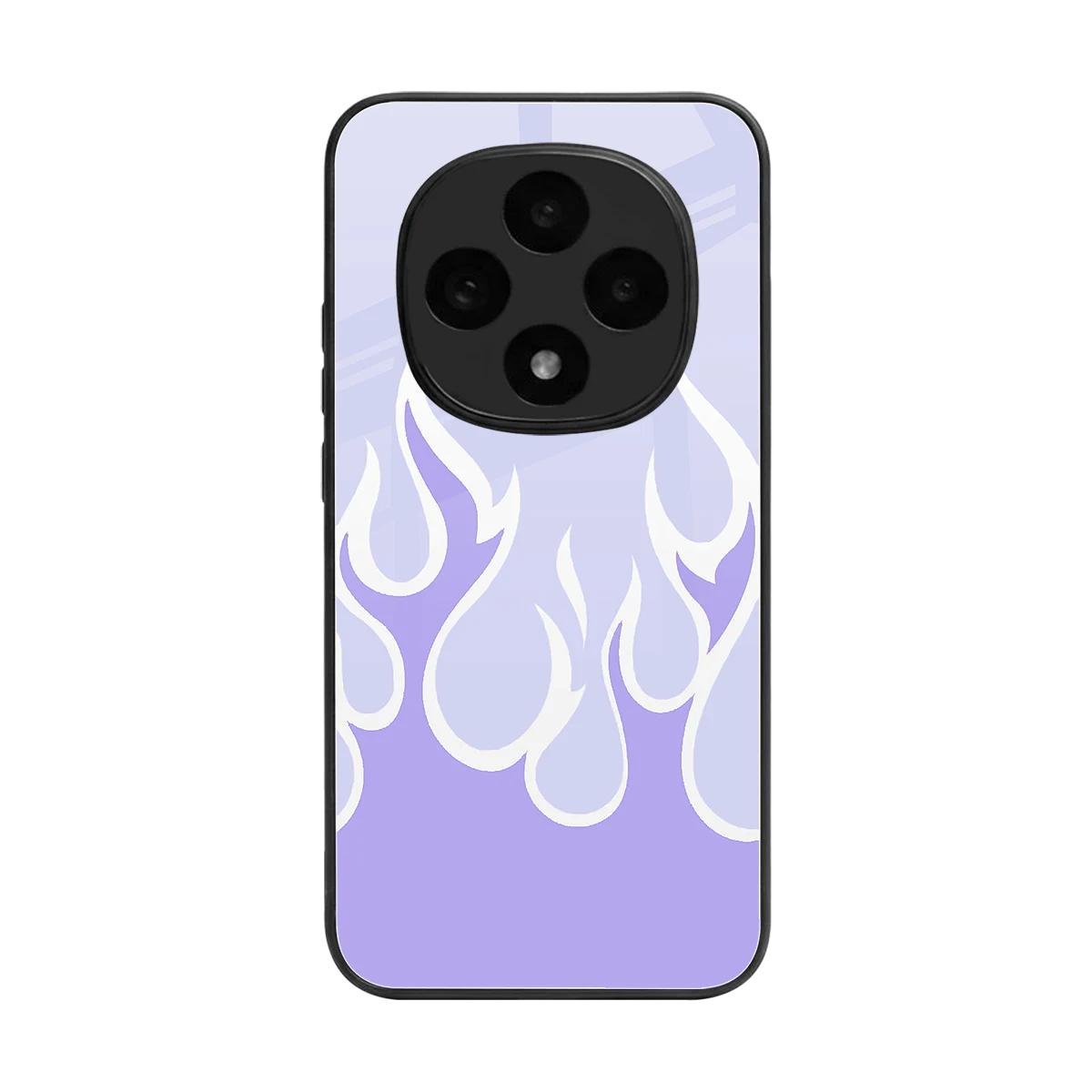 Y2K Retro Purple Flames back phone cover | glass case for oppo f31 pro 5g