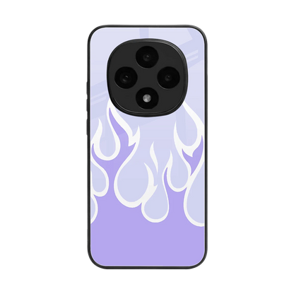 Y2K Retro Purple Flames back phone cover | glass case for oppo f31 pro 5g