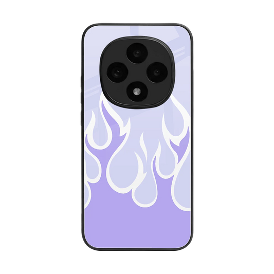 Y2K Retro Purple Flames back phone cover | glass case for oppo f31 pro 5g