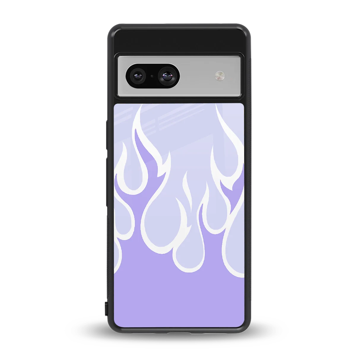 Y2K Retro Purple Flames back phone cover | glass case for google pixel 7a