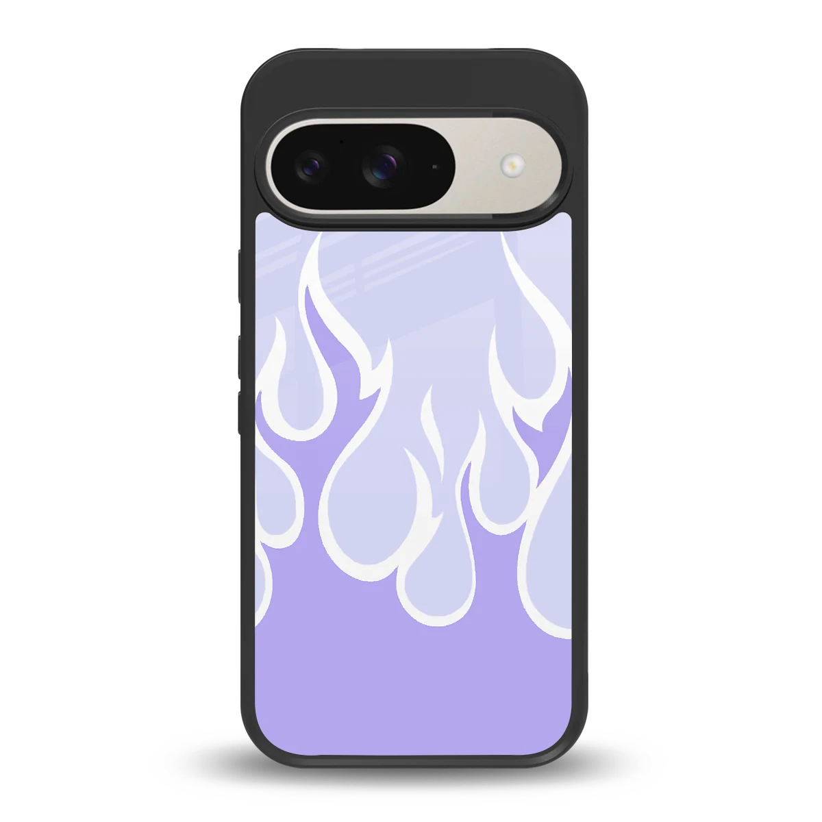 Y2K Retro Purple Flames back phone cover | glass case for google pixel 9