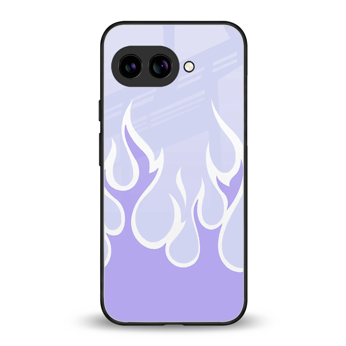 Y2K Retro Purple Flames back phone cover | glass case for google pixel 10a