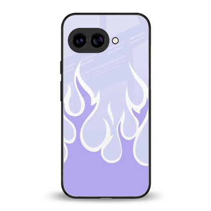 Y2K Retro Purple Flames back phone cover | glass case for google pixel 10a