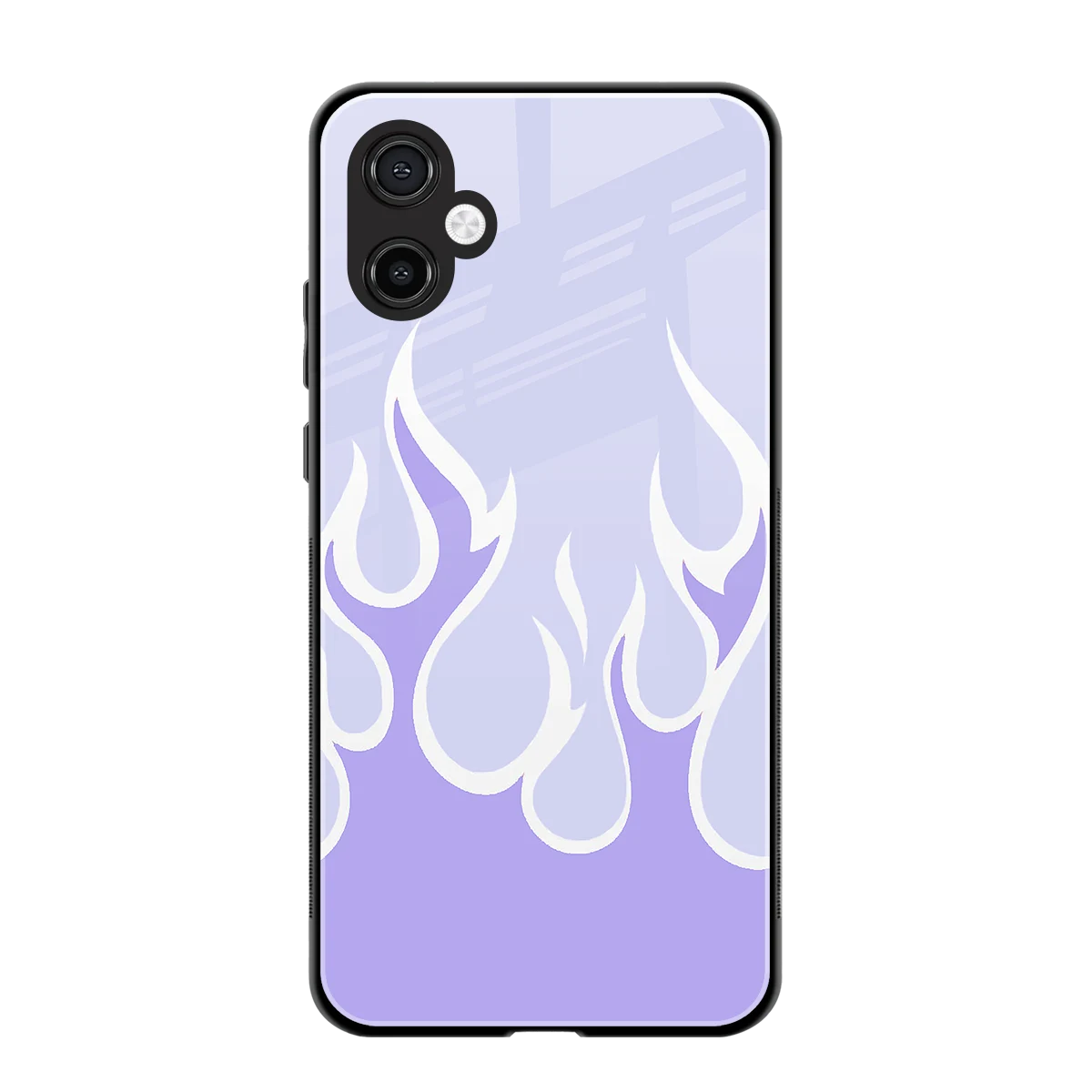 Y2K Retro Purple Flames back phone cover | glass case for samsung galaxy a06 5g