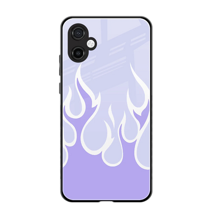 Y2K Retro Purple Flames back phone cover | glass case for samsung galaxy a06 5g