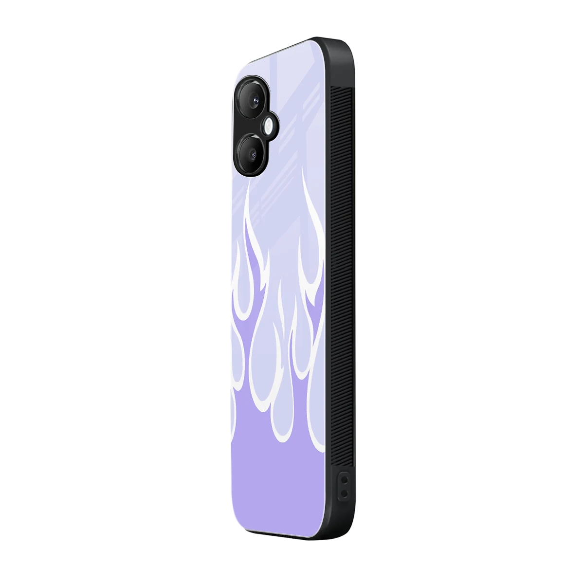 Y2K Retro Purple Flames samsung galaxy a06 5g mobile cover | shockproof glass phone case