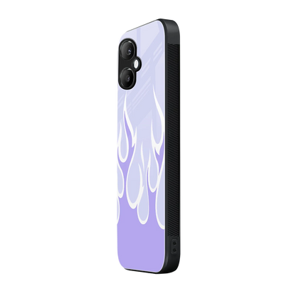 Y2K Retro Purple Flames samsung galaxy a06 5g mobile cover | shockproof glass phone case