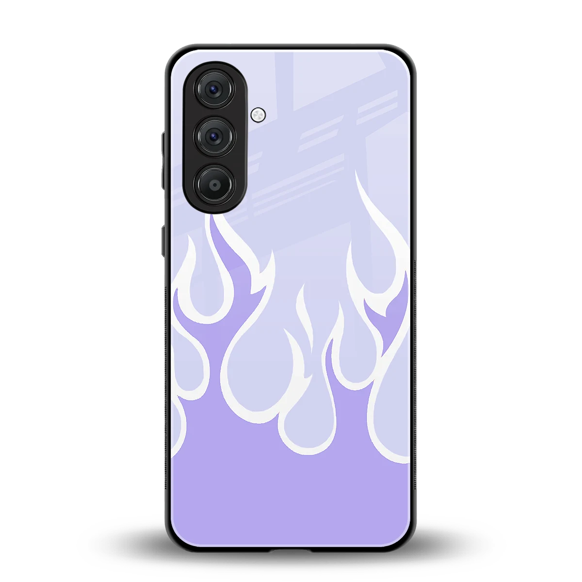 Y2K Retro Purple Flames back phone cover | glass case for samsung galaxy a17 5g