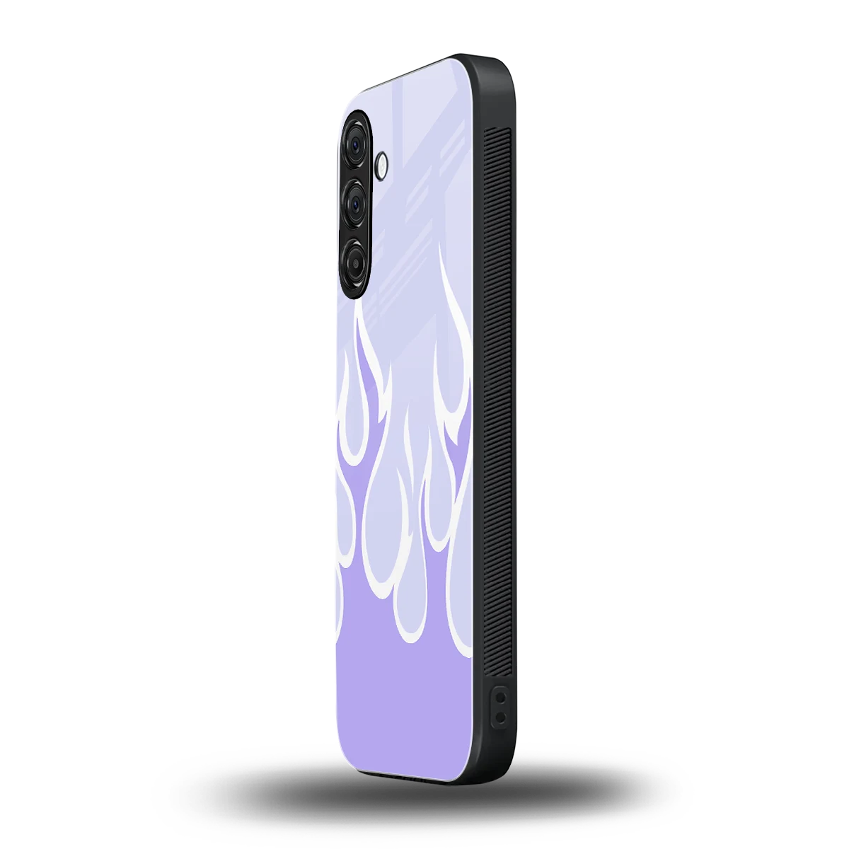 Y2K Retro Purple Flames samsung galaxy a14 5g mobile cover | shockproof glass phone case