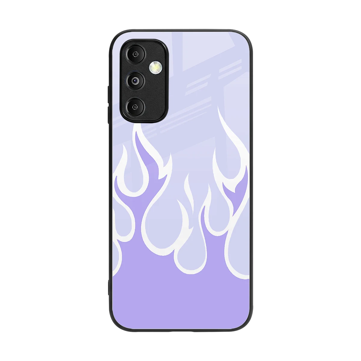 Y2K Retro Purple Flames back phone cover | glass case for samsung galaxy m14 5g