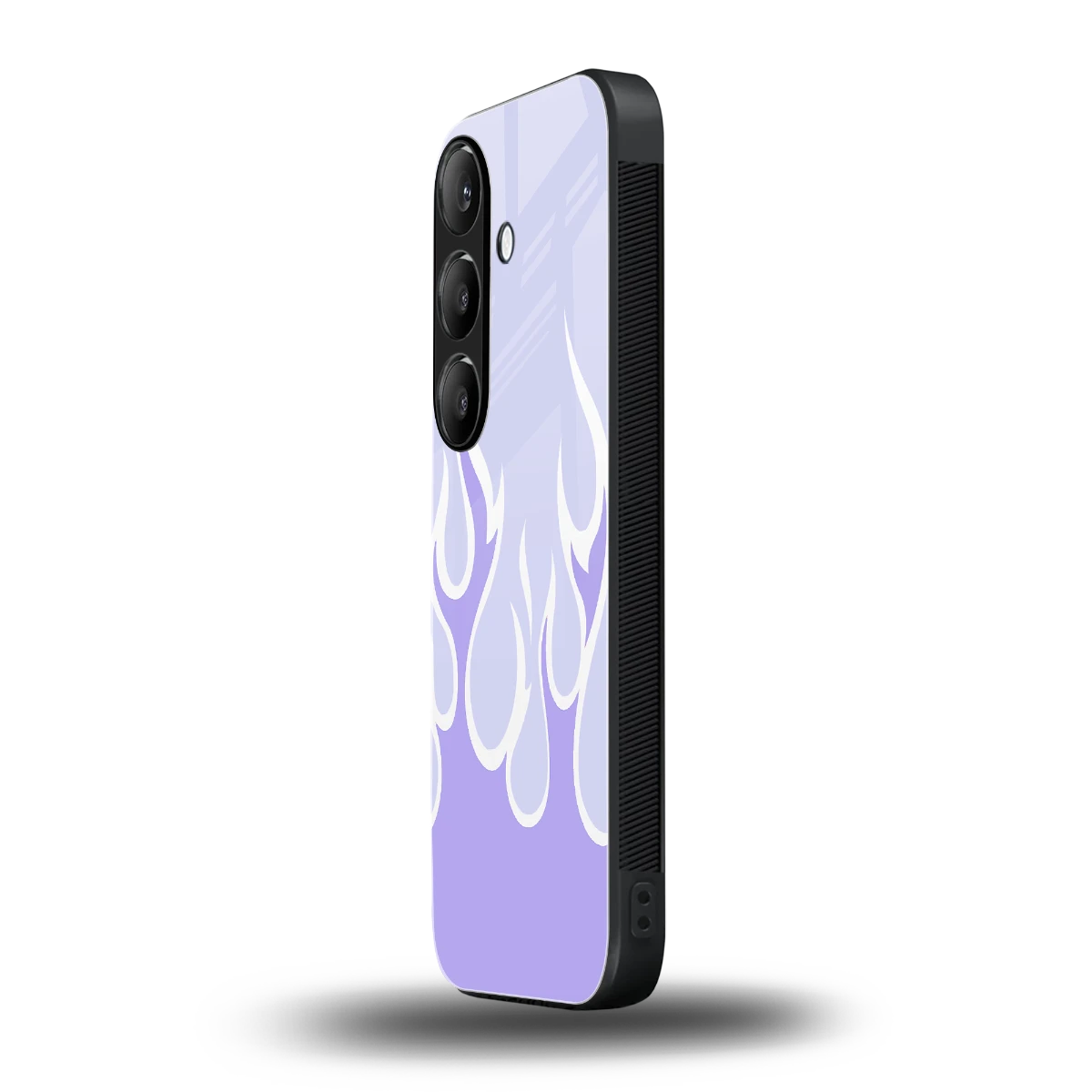 Y2K Retro Purple Flames samsung galaxy s24 plus mobile cover | shockproof glass phone case
