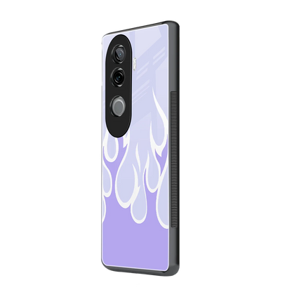 Y2K Retro Purple Flames vivo v40e mobile cover | shockproof glass phone case