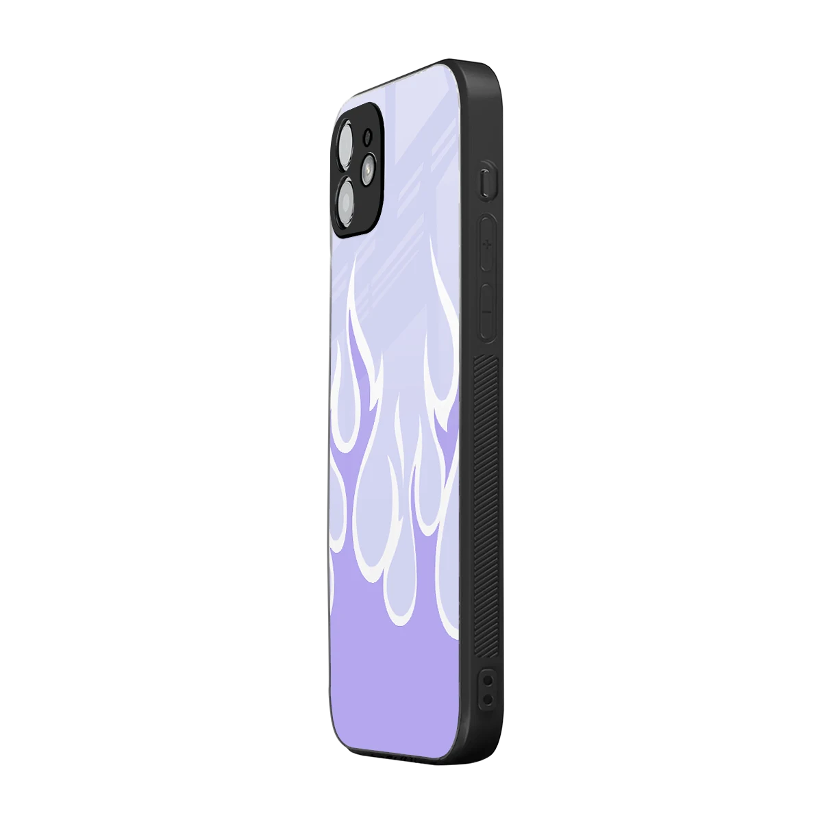 Y2K Retro Purple Flames iphone 11 mobile cover | shockproof glass phone case