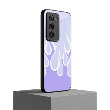 Y2K Retro Purple Flames redmi 15 5g mobile cover | shockproof glass phone case
