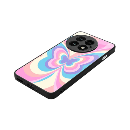 Y2K Vibrant Butterfly stylish phone case for oneplus 13 | glossy glass and slim fit