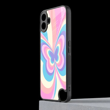 Y2K Vibrant Butterfly cmf nothing phone 1 mobile cover | shockproof glass phone case