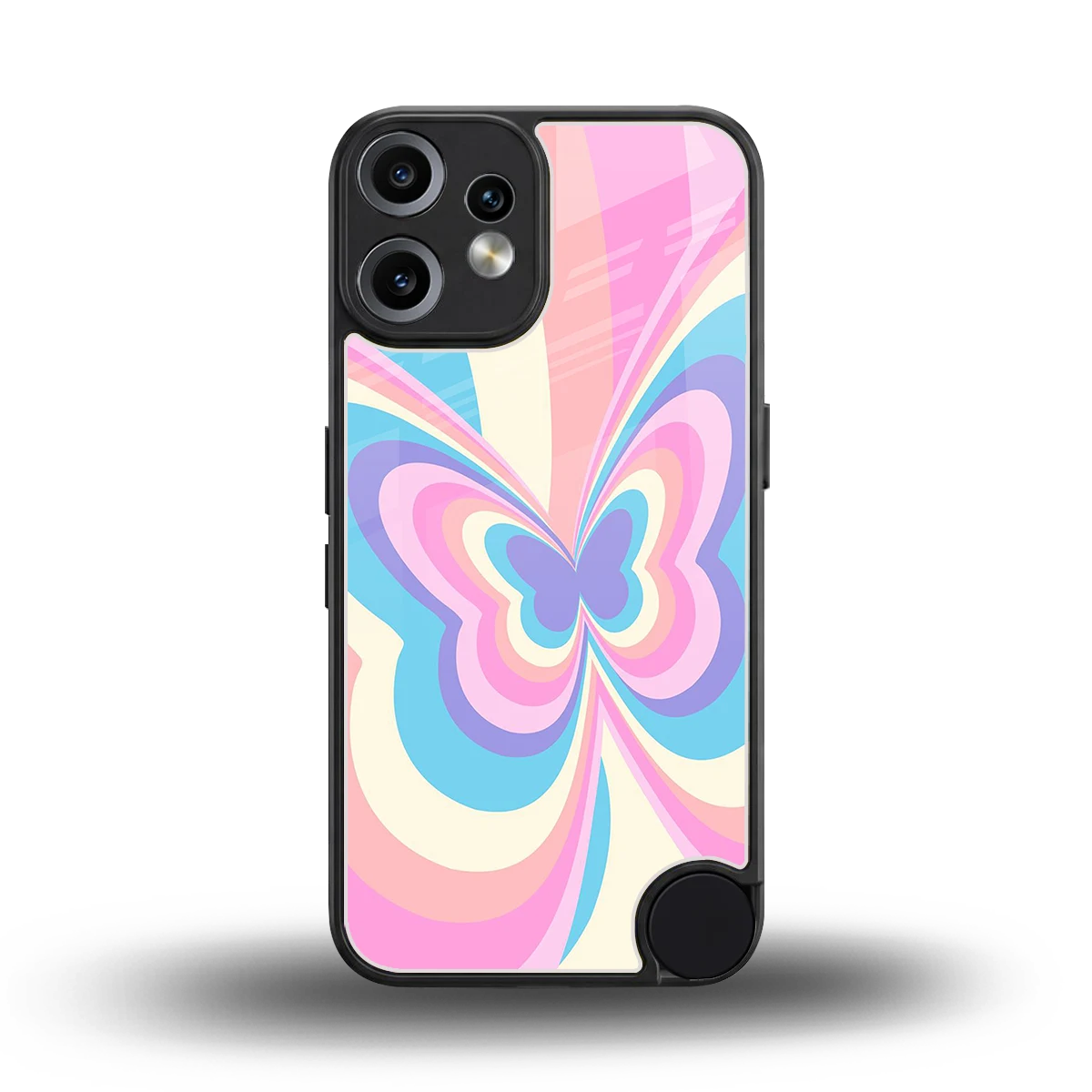 Y2K Vibrant Butterfly back phone cover | glass case for cmf nothing phone 2 pro
