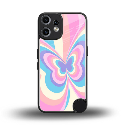 Y2K Vibrant Butterfly back phone cover | glass case for cmf nothing phone 2 pro