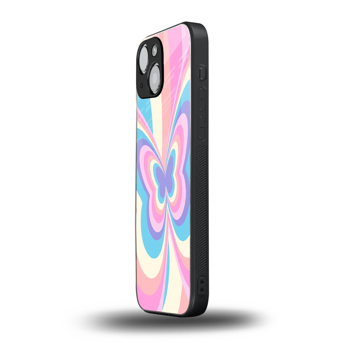 Y2K Vibrant Butterfly iphone 13 mini mobile cover | shockproof glass phone case