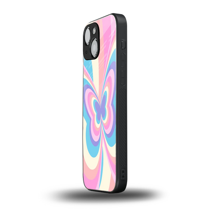 Y2K Vibrant Butterfly iphone 13 mini mobile cover | shockproof glass phone case