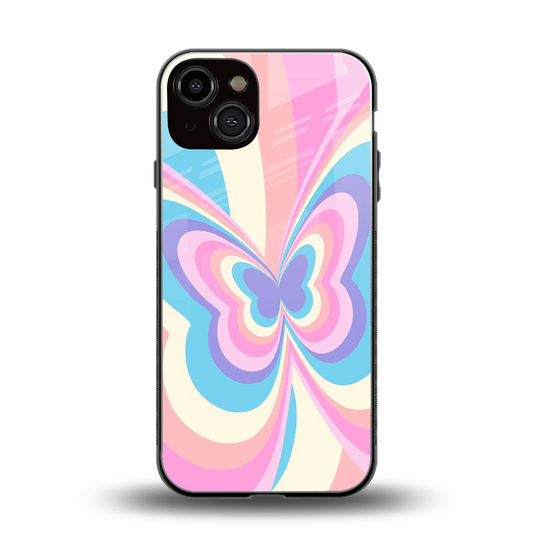 Y2K Vibrant Butterfly back phone cover | glass case for iphone 14