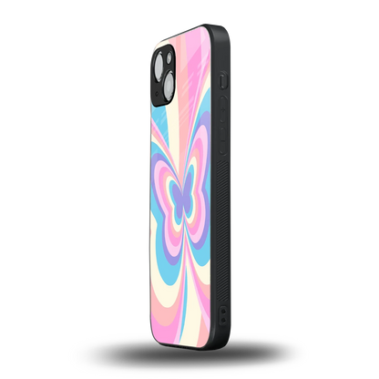 Y2K Vibrant Butterfly iphone 14 mobile cover | shockproof glass phone case
