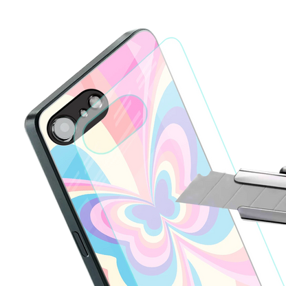 Y2K Vibrant Butterfly stylish phone case for iphone 16e | glossy glass and slim fit