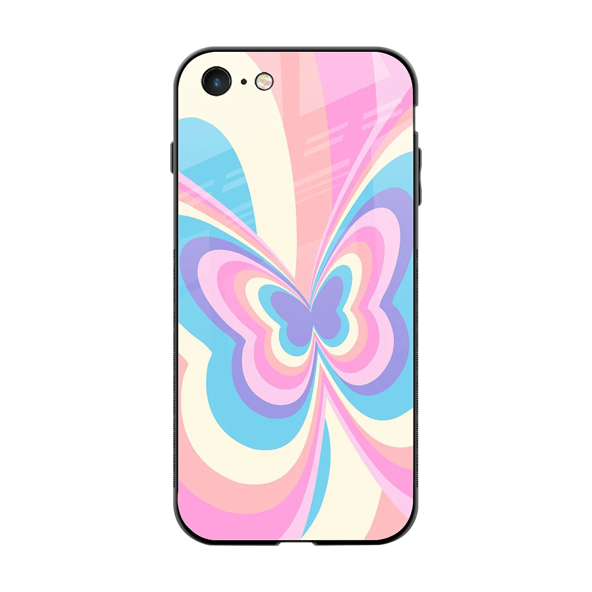 Y2K Vibrant Butterfly back phone cover | glass case for iphone 7