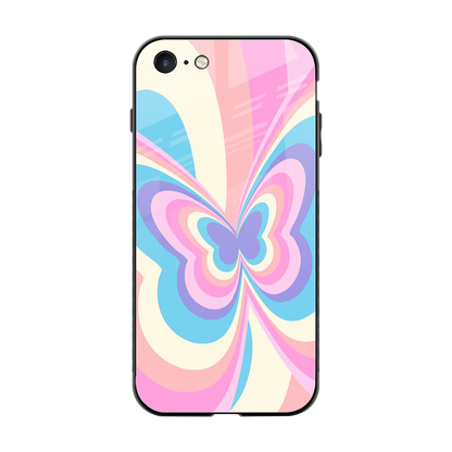 Y2K Vibrant Butterfly back phone cover | glass case for iphone 7