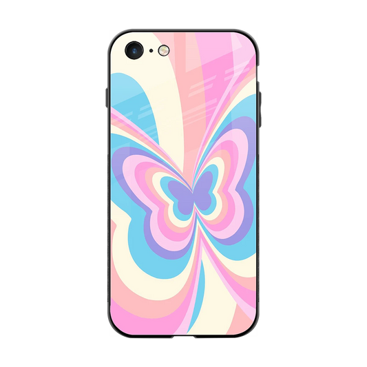 Y2K Vibrant Butterfly back phone cover | glass case for iphone 7