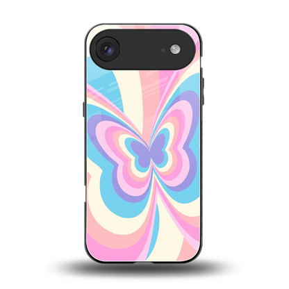 Y2K Vibrant Butterfly back phone cover | glass case for iphone air