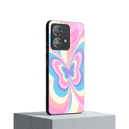 Y2K Vibrant Butterfly motorola edge 40 neo 5g mobile cover | shockproof glass phone case