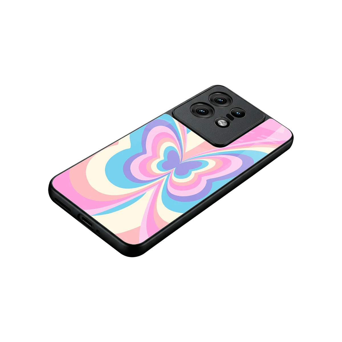 Y2K Vibrant Butterfly stylish phone case for motorola edge 50 pro | glossy glass and slim fit
