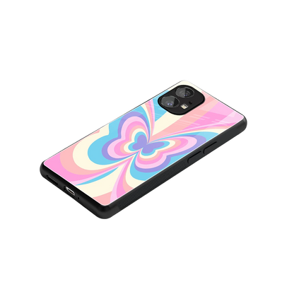 Y2K Vibrant Butterfly stylish phone case for nothing phone 1 | glossy glass and slim fit
