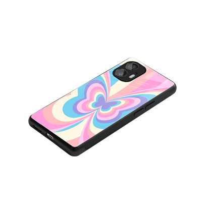 Y2K Vibrant Butterfly stylish phone case for nothing phone 2 | glossy glass and slim fit