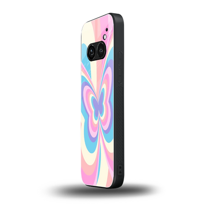 Y2K Vibrant Butterfly nothing phone 2a plus mobile cover | shockproof glass phone case