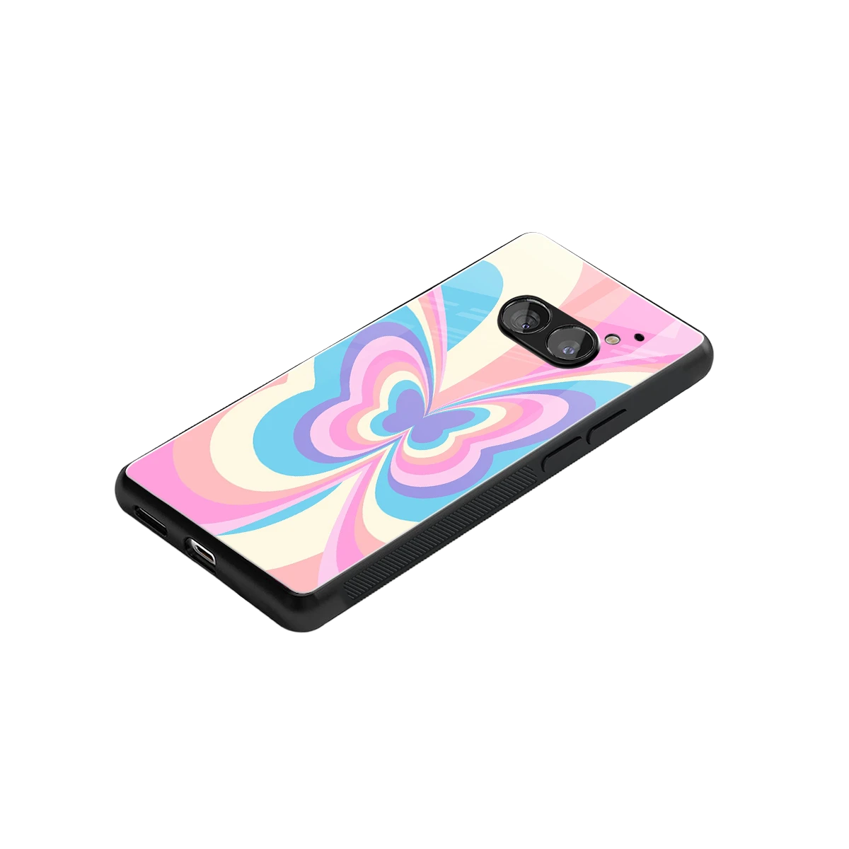 Y2K Vibrant Butterfly stylish phone case for nothing phone 2a plus | glossy glass and slim fit
