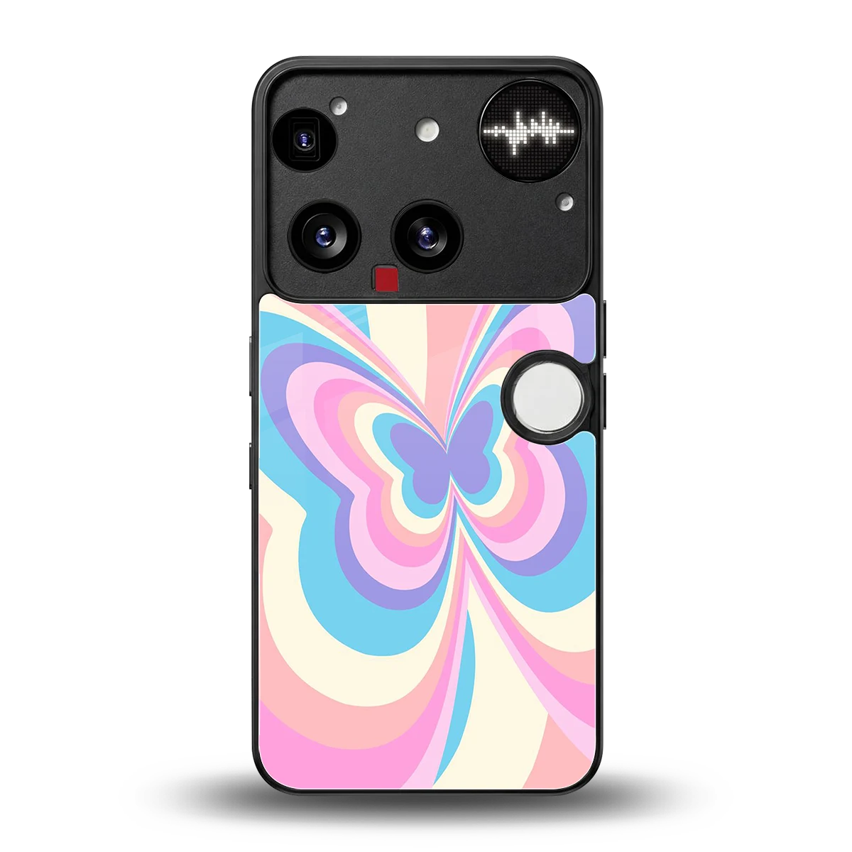 Y2K Vibrant Butterfly back phone cover | glass case for nothing phone 3