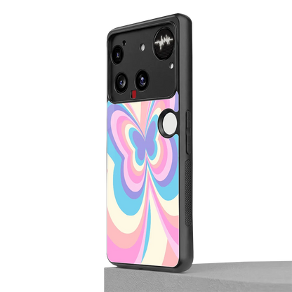 Y2K Vibrant Butterfly nothing phone 3 mobile cover | shockproof glass phone case