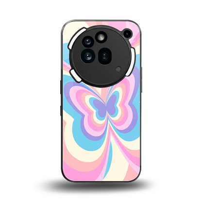 Y2K Vibrant Butterfly back phone cover | glass case for nothing phone 3a pro