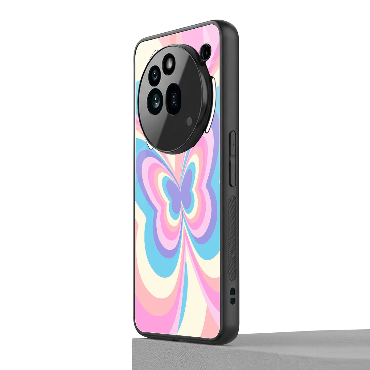 Y2K Vibrant Butterfly nothing phone 3a pro mobile cover | shockproof glass phone case